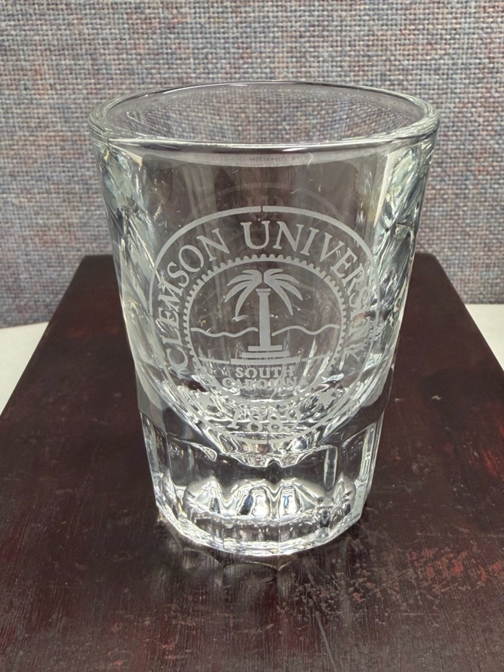 Clemson Etched Glass Shot Glasses - Picture 3 of 7